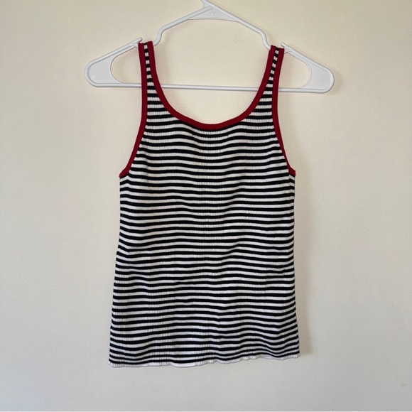Vintage Tommy Hilfiger Striped Tank Medium 100% Cotton - Picture 5 of 5